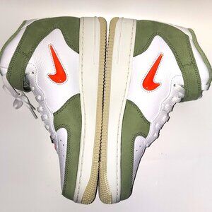 Nike Air Force 1 Mid QS Oil Green/Orange, Size 8.5 (Men's)